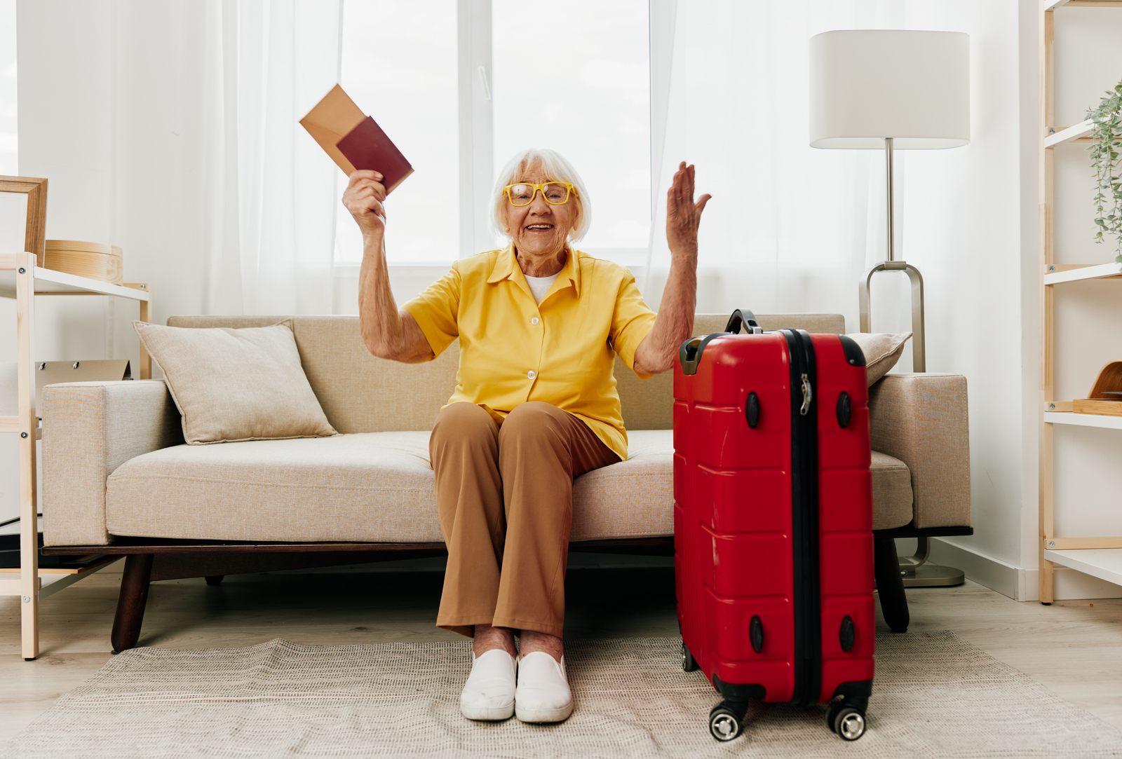 Adult guest arriving for a comfortable respite stay